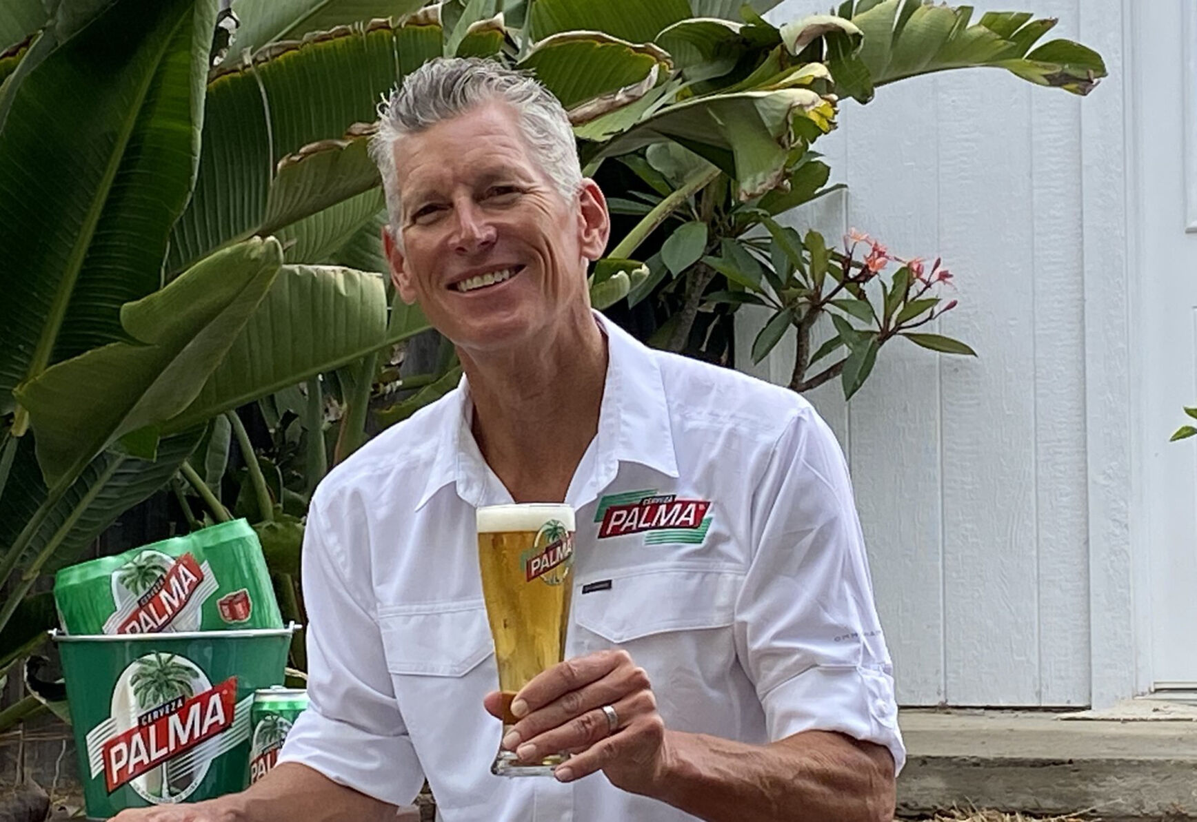Martin Wadley is selling his Palma beer in Miami,